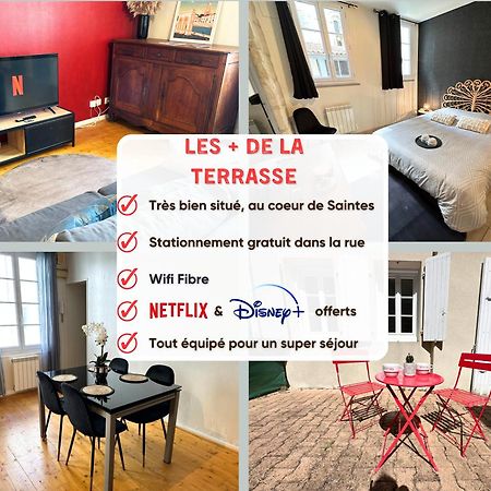 La Terrasse - Parking Gratuit - Fibre - Rdc - Centre Ville Сент Екстериор снимка